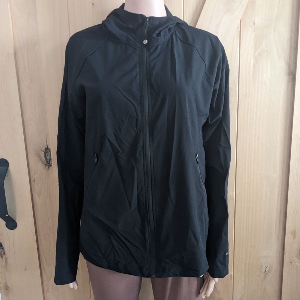 Lululemon Black Hooded Windbreaker Jacket Size 4